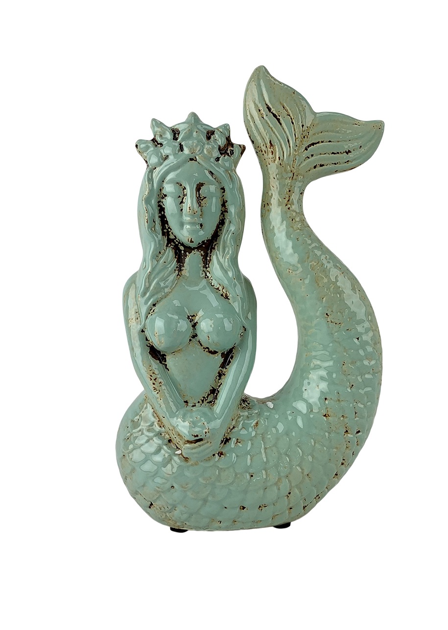 Ceramic Mermaid Sculpture Go Home, Gabriela's...