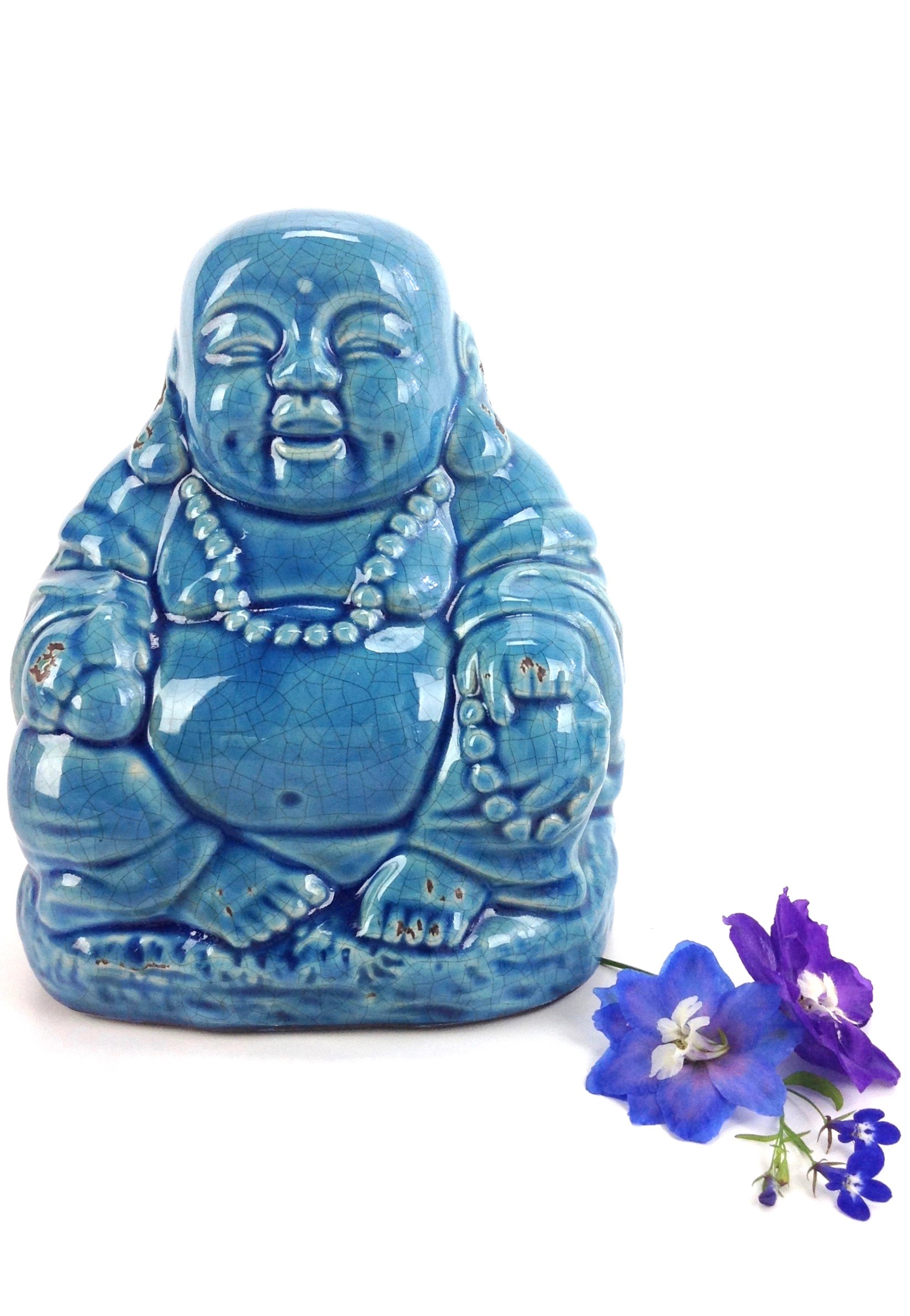 BLUE CERAMIC BUDDHA GO HOME... Modern Decor & Gifts