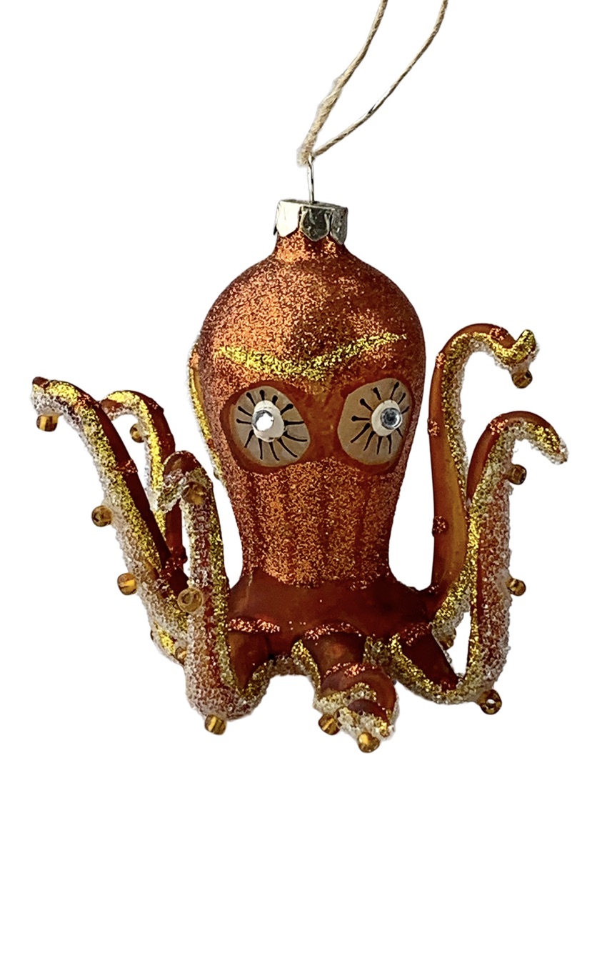 Glass Octopus Ornament Go Home, Gabriela's...