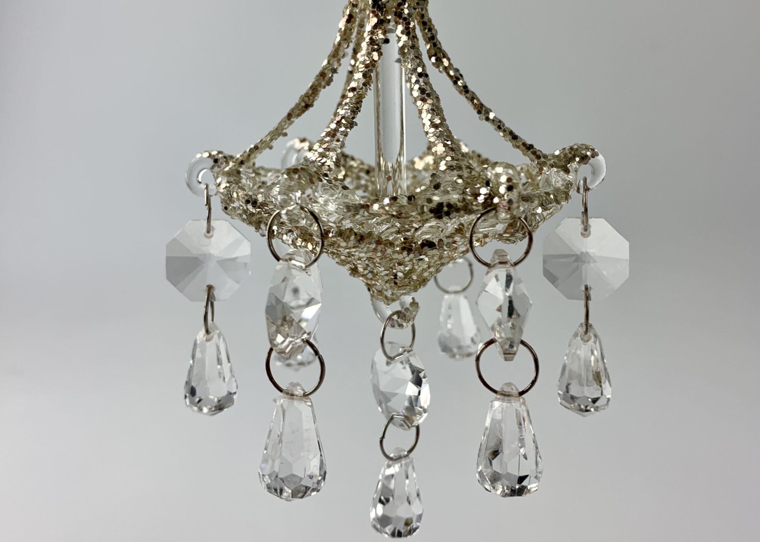 Glass Chandelier Ornament GO HOME... Unusual Decor and Gifts
