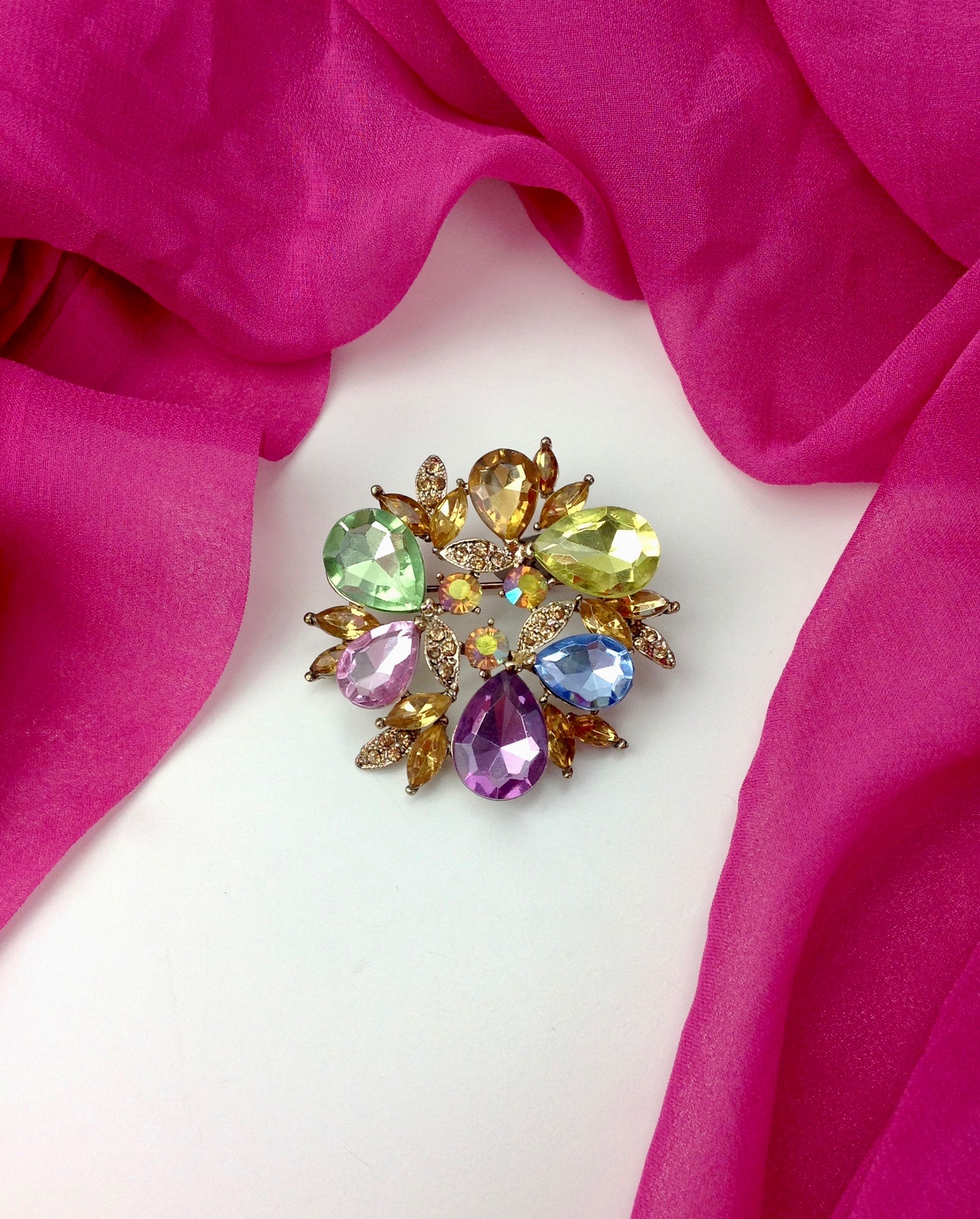 Colorful Crystal Brooch - Go Home, Gabriela's...