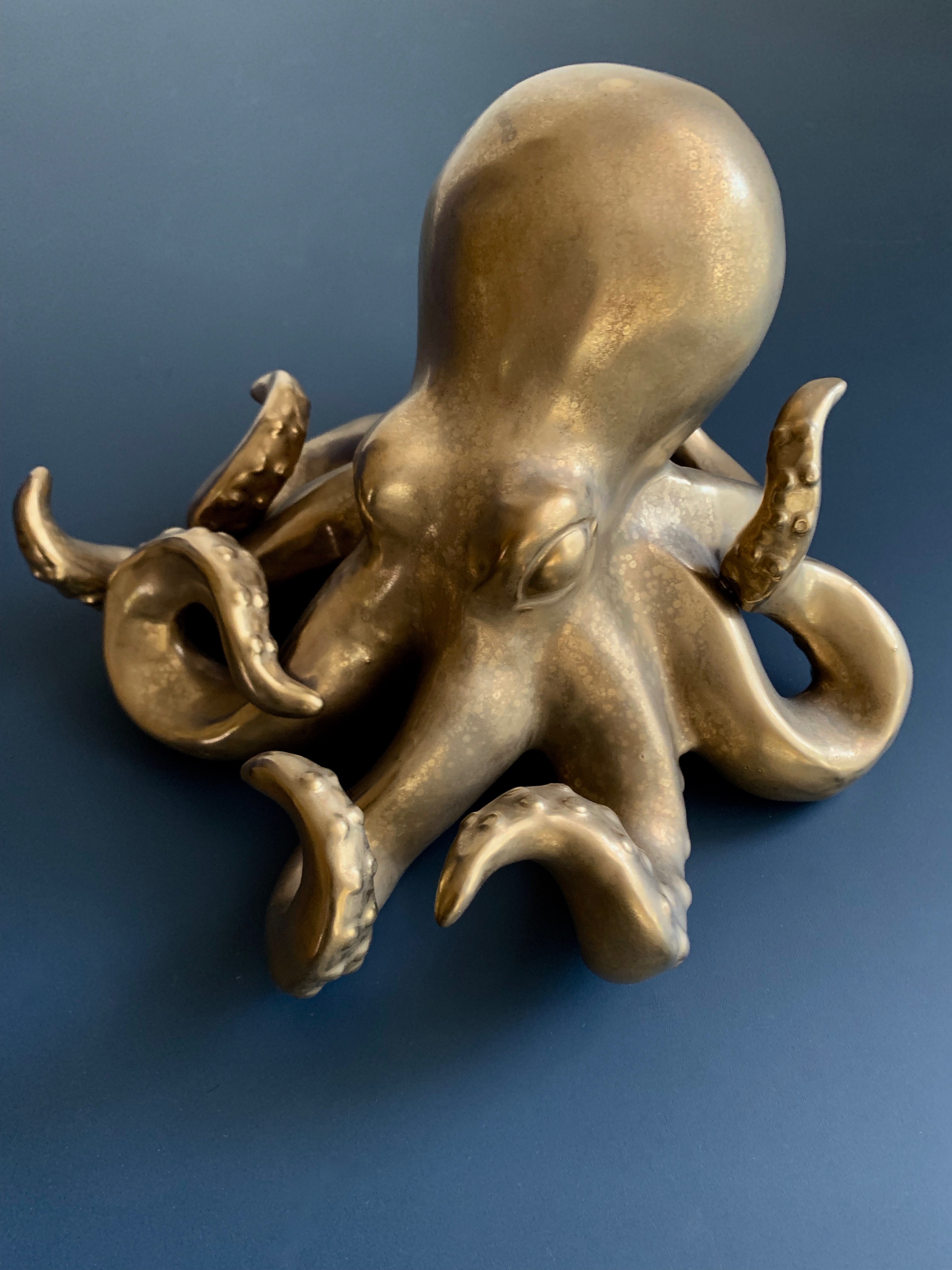 Ceramic Octopus in Gold - GO HOME… Modern Decor & Gifts