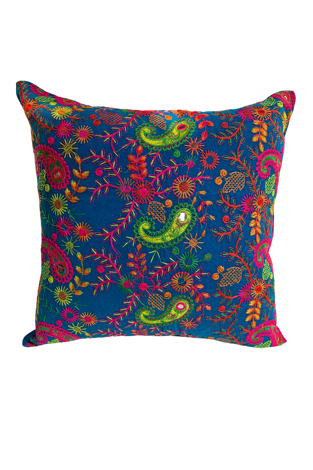 Boho Blue Moroccan Pillow Go Home, Gabriela's...