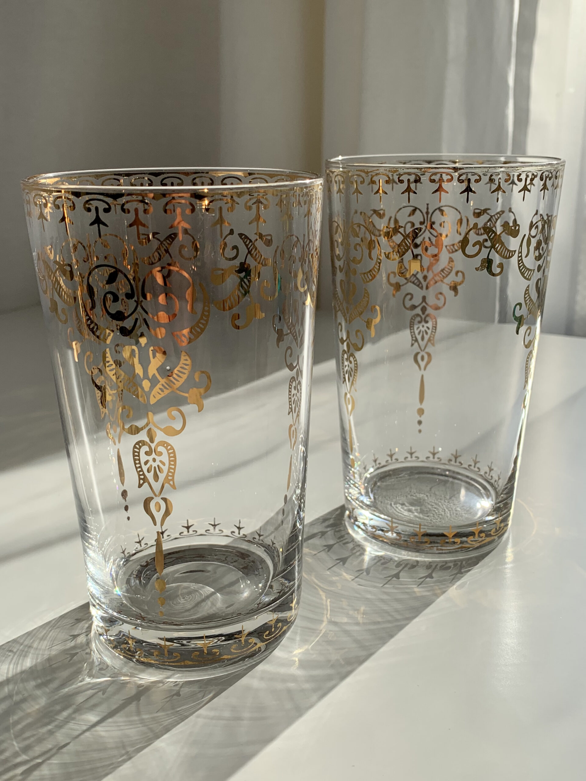 Moroccan Highball Glasses in Crystal Clear (set of 2) Go Home