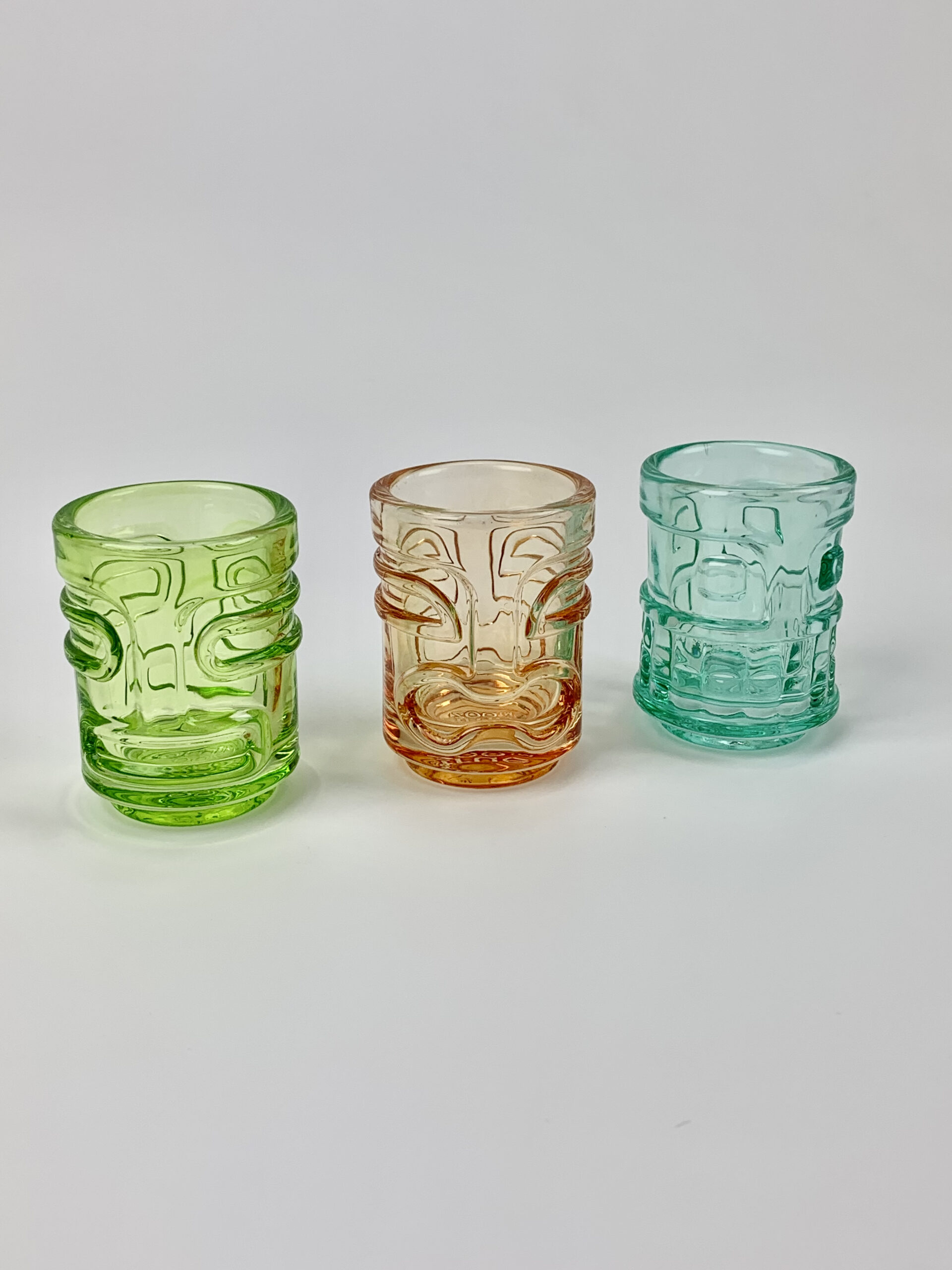Tropical Tiki Shot Glasses (set of 3) Go Home, Gabriela's...