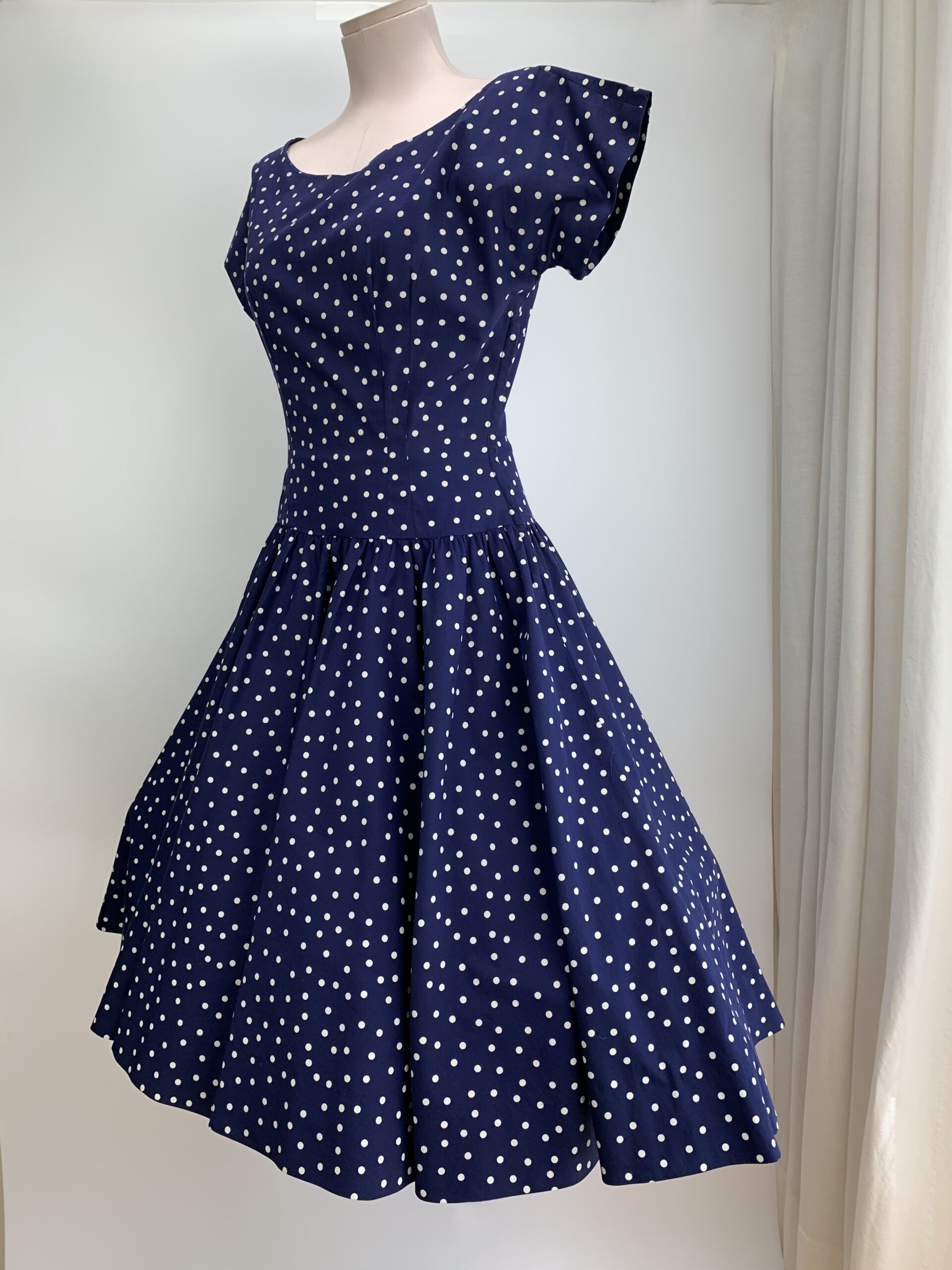 1950's POLKA DOT DRESS - Women's Size Small - Go Home, Gabriela's...