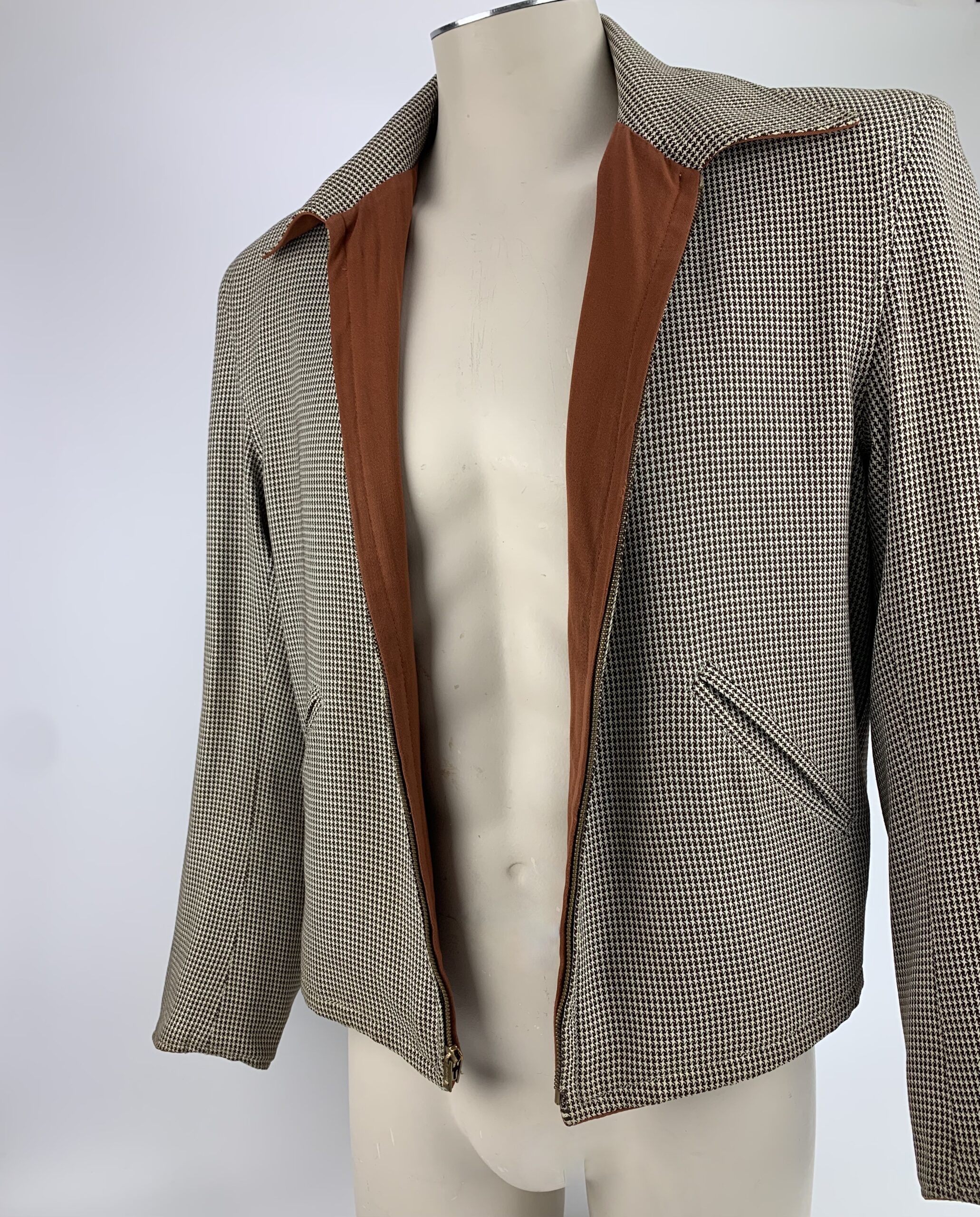 1940's rayon Ricky jacket [dead stock] 1940s Reversible Navy Blue